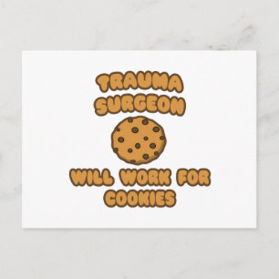 Traumachirurg .. Werkt voor cookies Briefkaart