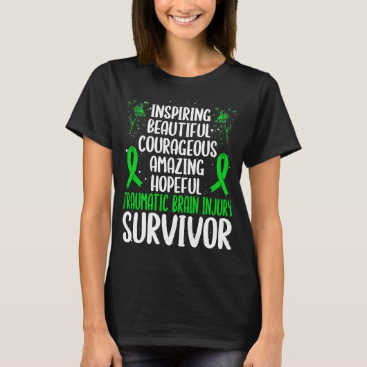 Traumatic Brain Injury Awareness Movement TBI T-shirt (Voorkant)
