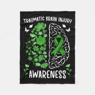 Traumatisch Hersenletsel Bewustzijn Bloemen TBI Fleece Deken