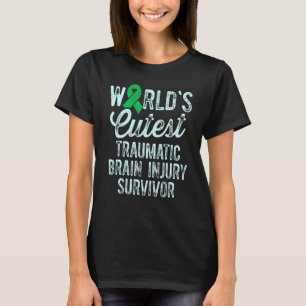 Traumatisch hersenletsel Survivor Cutest TBI Warri T-shirt