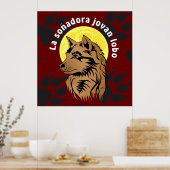 träumender Wolfswelpe Poster (Keuken)