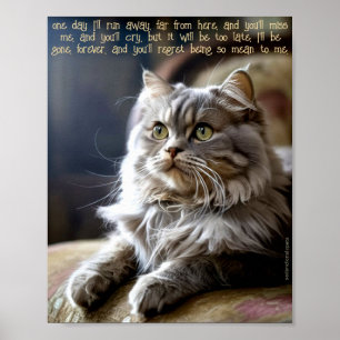 Traurig en Eenzaam Huisdieren Poster Print: Eén Da