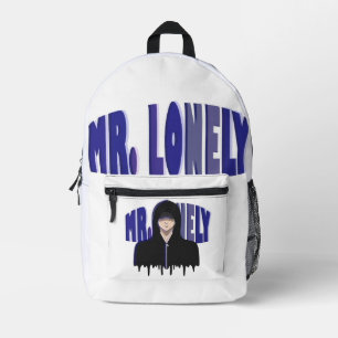 Traurige Jongen Esthetiek - Mr. Lonely Hoodie Ontw Bedrukte Rugzak