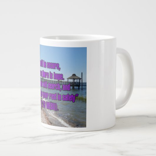 Travail 11:18 WEBU Mug (Devant droit)