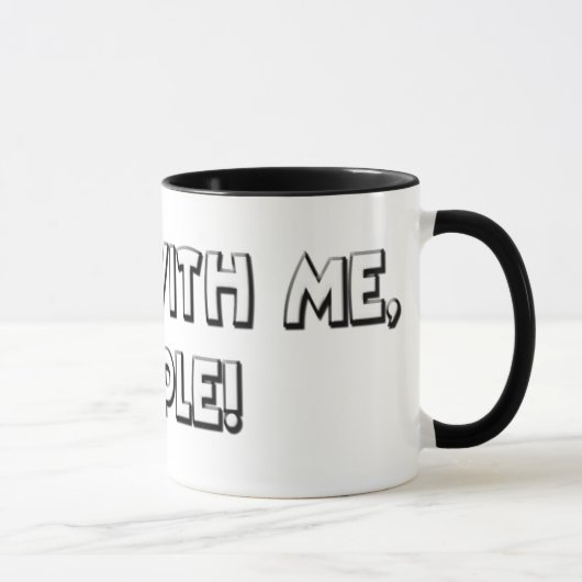 Travail avec moi tasse de personnes (Droite)