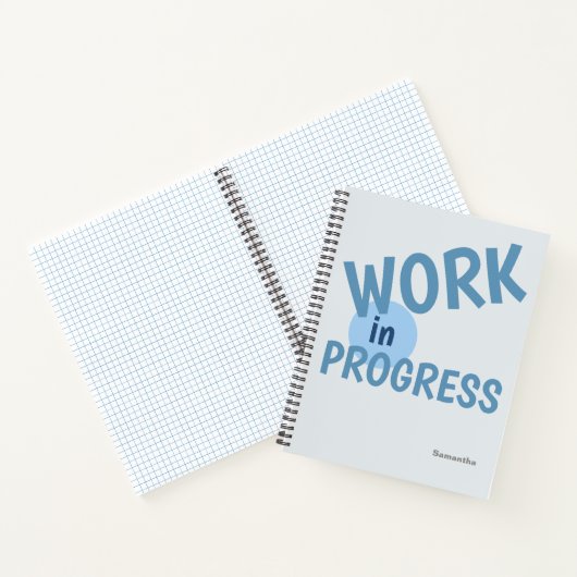 Travail bleu en cours | CARNET (Intérieur)