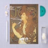 Travail d'Alphonse Mucha sur papier de soie (Artisanat)