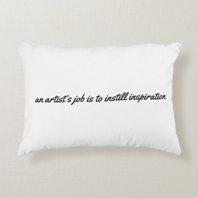 Travail d'artiste Accent Coussin (Devant)