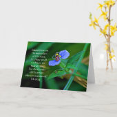 Travail de la carte d'écriture bleu de Ladybug 26: (Fleur jaune)