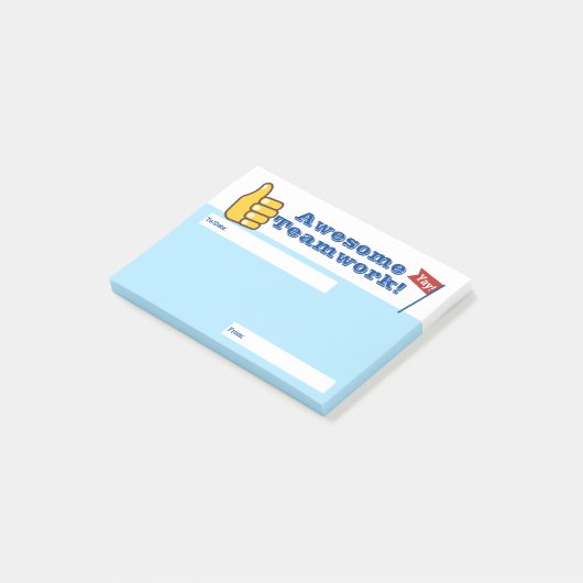 Travail d'équipe de récompense de post-it de (Incliné)