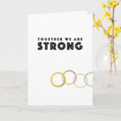 Travail d'équipe Force Carte de remerciements pers (Fleur jaune)