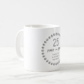 Travail des employés d'anniversaire de tasse de (Devant gauche)