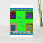 Travail fait avec plaisir sur des cartes de voeux (Dos)