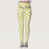 Travail ringeux Leggings blancs  (Devant)