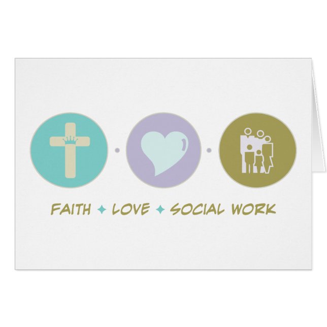 Travail social d'amour de foi (Devant horizontal)