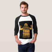 Travaille dur, reste humble" T-shirt (Devant entier)