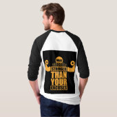 Travaille dur, reste humble" T-shirt (Dos entier)