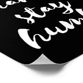 Travaille dur rester humble affiche noire (Coin)