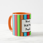 Travailler avec moi | Enseignants, Mères, Mug de t (Devant gauche)