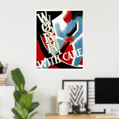 Travailler avec soin - Poster WPA de l'ère de la d (Bureau à domicile)
