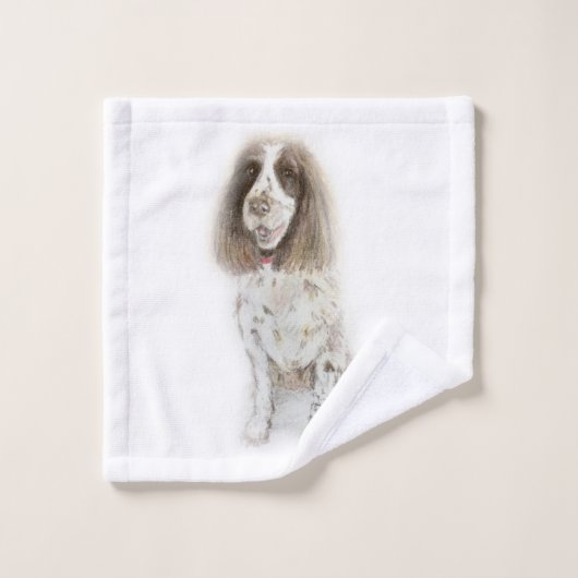 Travailler Cocker Spaniel  (Gant de toilette)