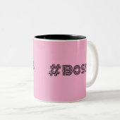 Travailler comme un patron Design Café Mug (Devant droit)