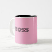 Travailler comme un patron Design Café Mug (Devant gauche)