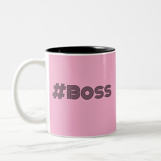 Travailler comme un patron Design Café Mug (Gauche)