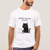 Travailler de Home Assistant - Funny Chat T-Shirt (Devant)