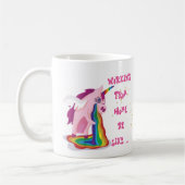 Travailler Drôle De La Mug À Domicile Unicorn Foli (Gauche)