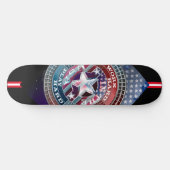 Travailler dur jouer dur dans le skateboard USA (Horz)