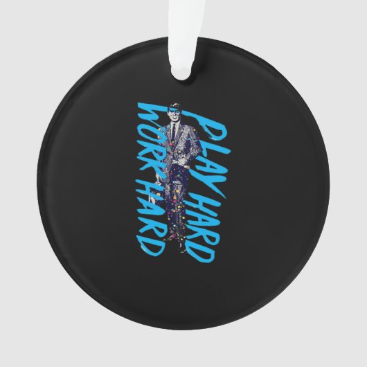 Travailler dur Jouer si dur Mème classique (devant)