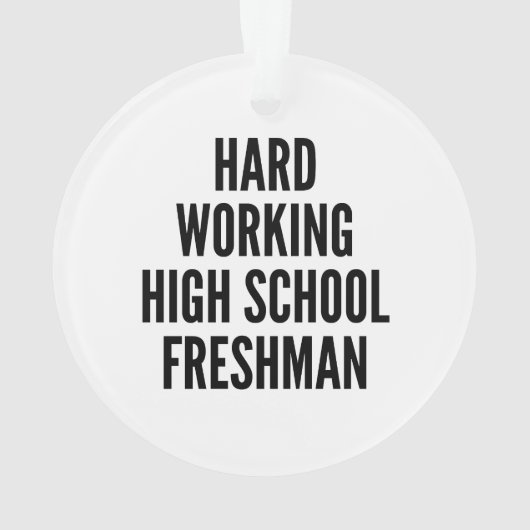 Travailler dur lycée Freshman (dos)