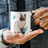 Travailler dur pour ma chatte siamoise Mug