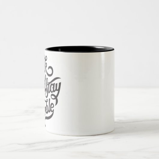 Travailler dur rester humble Motivation Script Mug (Centre)