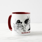 Travailler dur ! Tasse (Devant gauche)