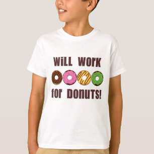 Travaillera pour le T-shirt d'enfants de butées