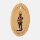 Travailleur de construction avec ornement de chaus (Droite)