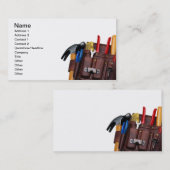 Travailleur de la construction, carte de visite (Devant / Derrière)