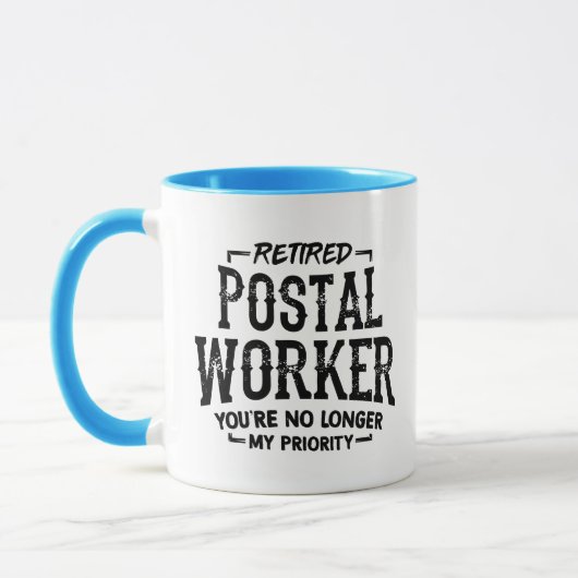 Travailleur de la poste retraité Mailman Funny Mug (Gauche)