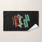 Travailleur du monde Okayest Laudry (Serviette à main)