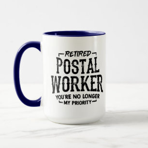 Travailleur Postal Retraité Plus De Mug Prioritair