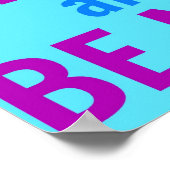 Travaillez dur et soyez gentil Poster (Coin)