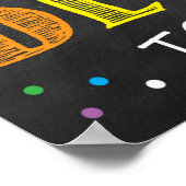 Travaillez dur et soyez gentil Poster Arc en Ciel (Coin)