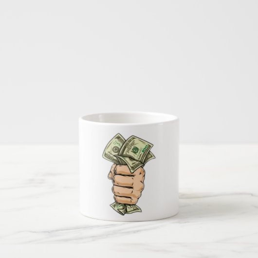 Travaillez Dur, Gagnez Plus – Mug Argent (Devant)
