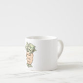 Travaillez Dur, Gagnez Plus – Mug Argent (Devant droit)