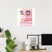 travaillez dur vers les objectifs Art mural (Bureau à domicile)