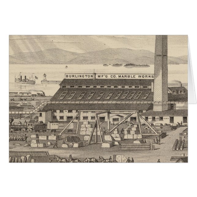 Travaux de marbre de Burlington Manufacturing Co. (Devant horizontal)