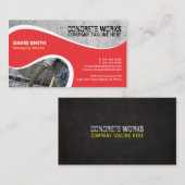 Travaux en béton, Carte de visite de la société de (Devant / Derrière)