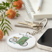 Travel Adventure Line Art – Take the Long Way Sleutelhanger (Voorkant Rechts)